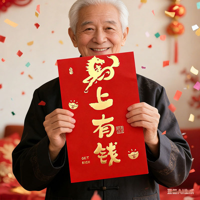 给外公的超级大红包特大号马年2026新款5千仪式感送你一个利是封