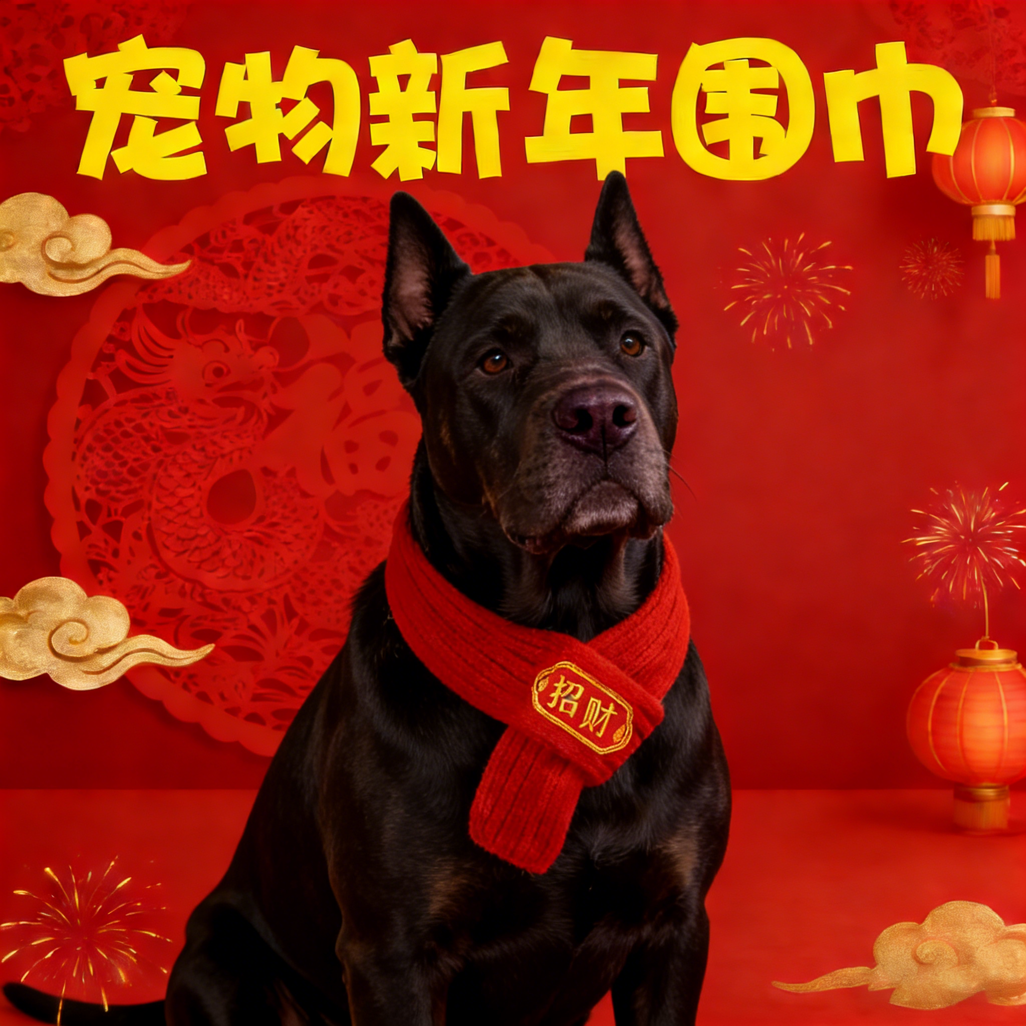卡斯罗专用狗狗新年喜庆围脖宠物配饰装饰品围巾口水巾大型犬大狗,宠物/宠物食品及用品,围巾/口水巾,淘宝优惠券,粉丝福利购,淘宝优惠卷