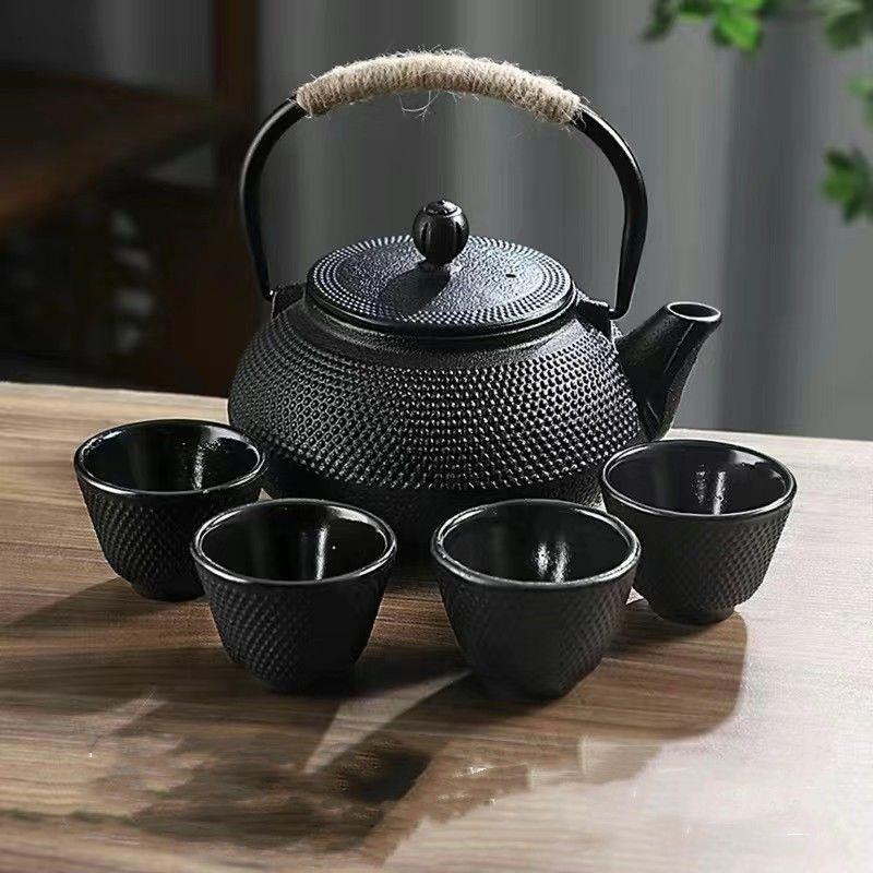 围炉明火茶炉壶电陶炉专用煮茶器炭火壶日式铸铁壶烧水泡茶壶套装