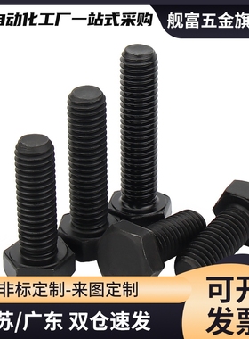 国标碳钢 细牙定位螺栓螺纹型头部R型发黑调整螺钉STCB8-15 20 25