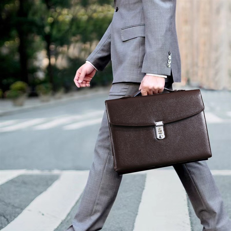 A4密码锁手提文件包收纳档案袋公文包商务办公大容量文件袋定制