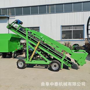 可横向移动青储取草机青储草墙用扒料机大高度青储草池电动挖草车