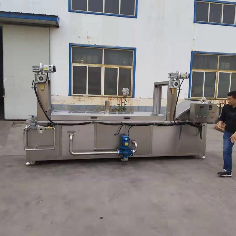 蔬菜清洗漂烫机 西洋参蒸煮杀青设备 隧道式桑叶清洗漂烫流水线