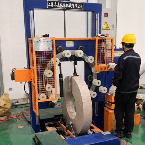 厂家供钢卷打包机 地坑基础型钢带缠绕机 裹包机械乔麦品牌优惠中