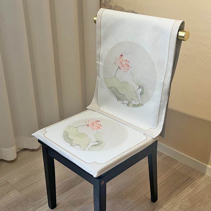餐桌椅套罩高级感四季通用棉麻椅垫板凳靠背巾实木椅子保护套高端