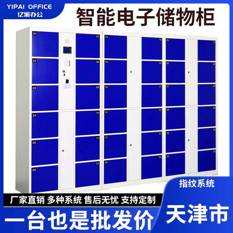 天津智能电子储物柜超市条码密码存包柜商场扫脸微信柜手机存放柜