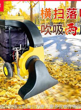 落叶清理大型吸叶机手推自行树叶收集器大吸力公园草坪汽油清扫机