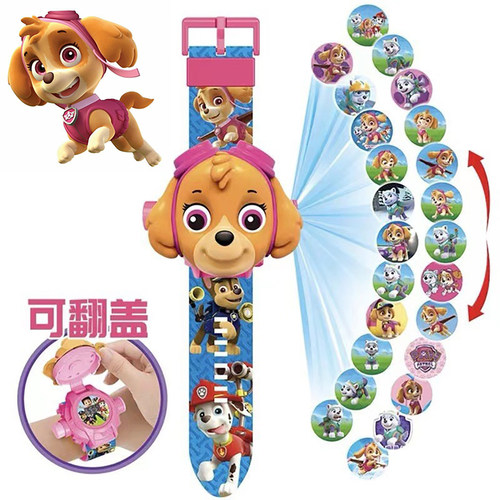 儿童投影手表卡通发光电子表男女孩幼儿园天天益智玩具生日礼物