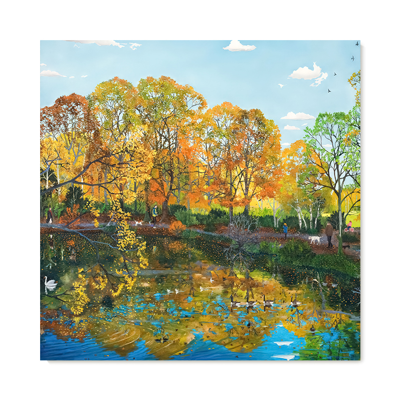 【特惠捡漏】Emma Haworth复刻艺术品挂画治愈系城市风景装饰画芯