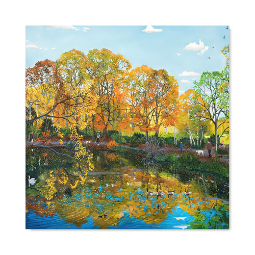 【特惠捡漏】Emma Haworth复刻艺术品挂画治愈系城市风景装饰画芯
