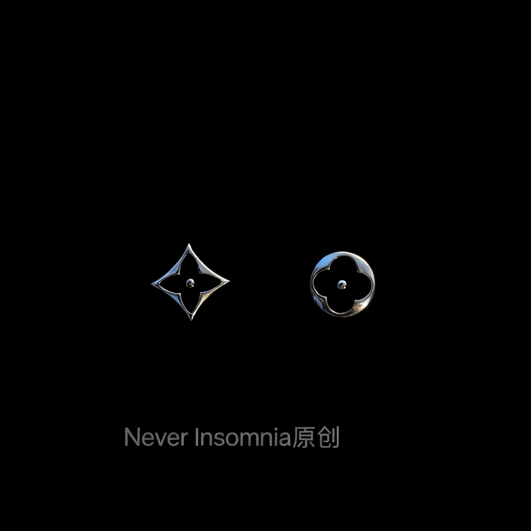 Insomnia原创.siyecao耳钉