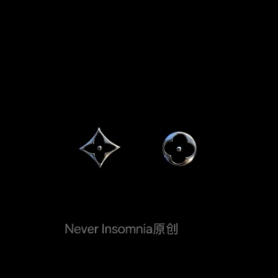 Insomnia原创.siyecao耳钉