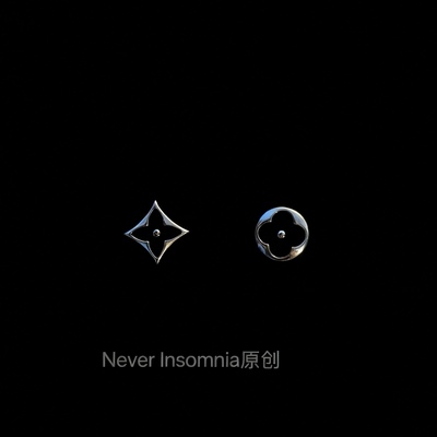 Insomnia原创.siyecao耳钉