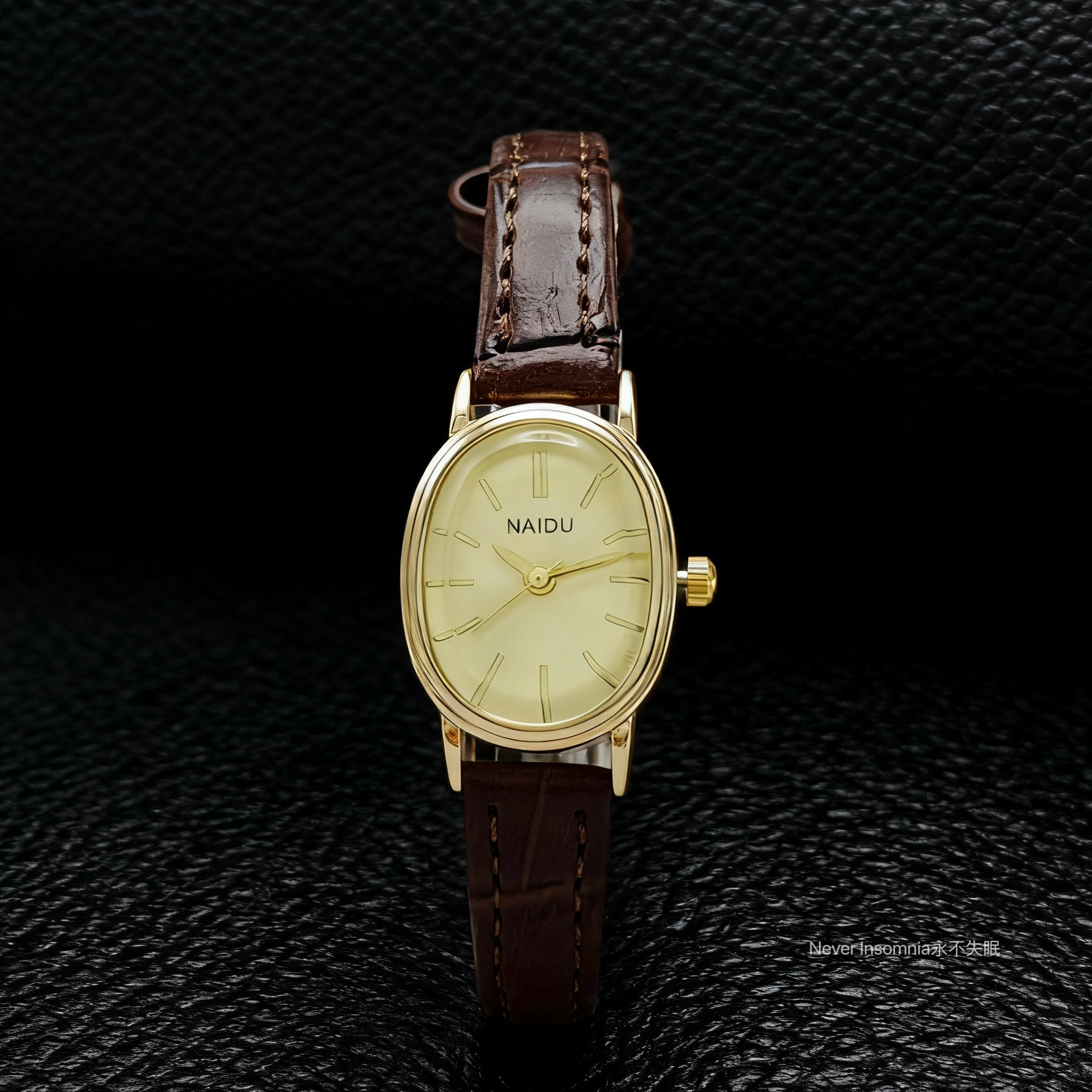 Never Insomnia原创.Naidu手表.棕