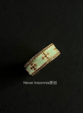 Never Insomnia原创.NewVintage古著 Faijrll 戒指.颖绿