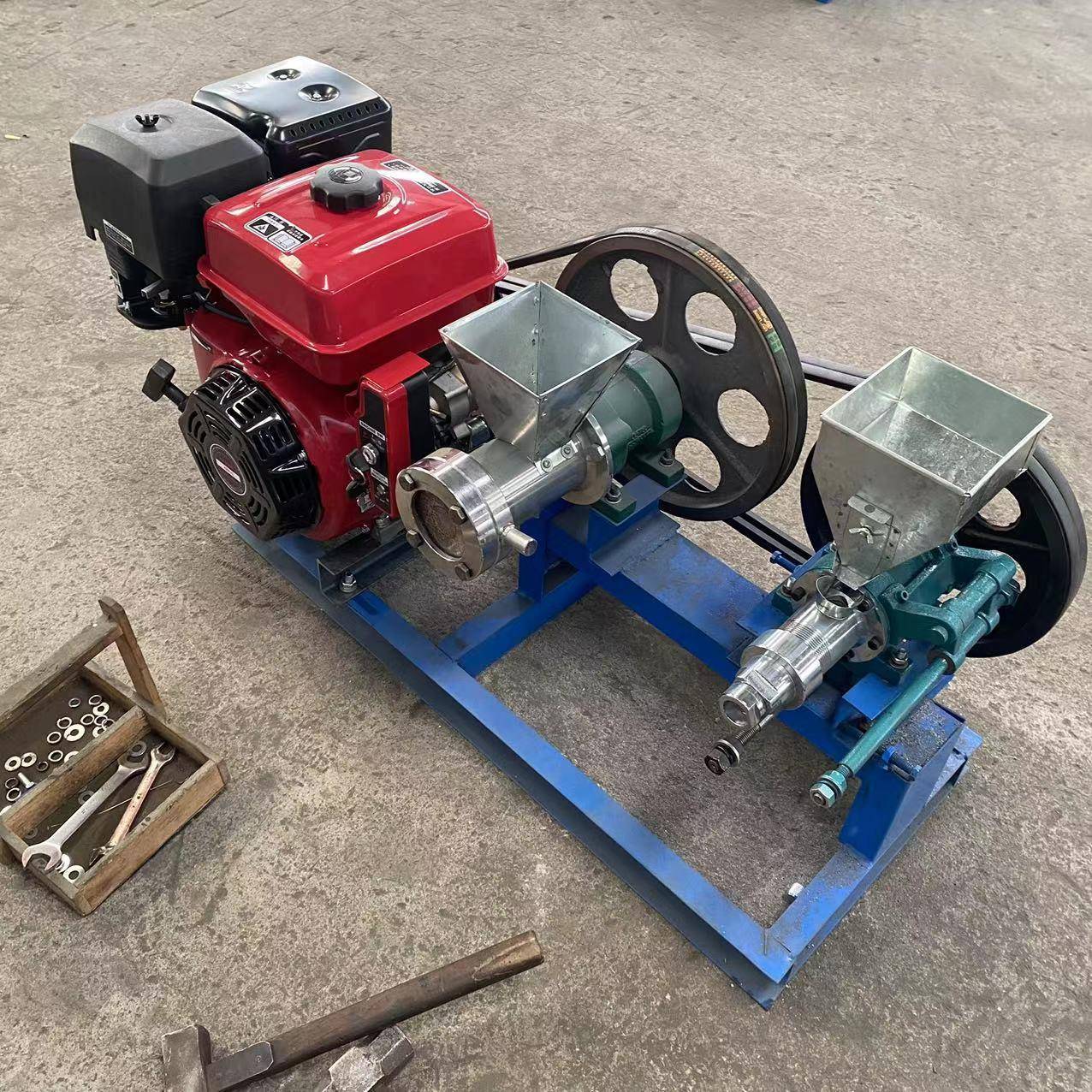 组合式食品膨化机面粉膨化机小型不锈钢组合式面粉杂粮膨化机