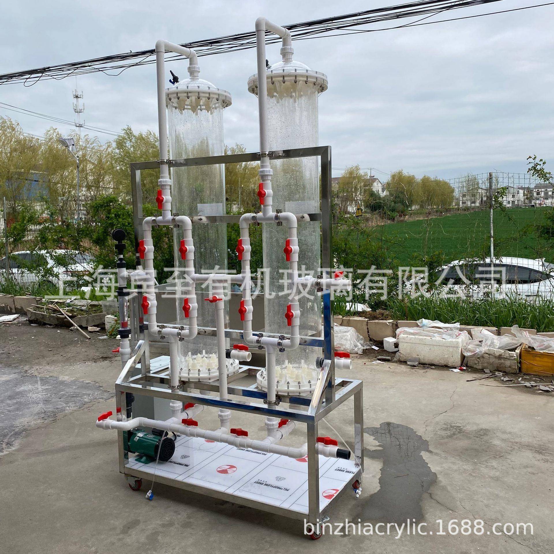 透明亚克力离子交换柱 有机玻璃层析柱 医药行业 锂电池 重金属