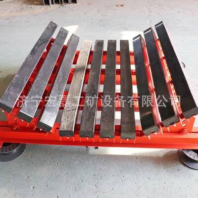 矿用高分子阻燃耐磨缓冲床B1200皮带机角度可调减震重型缓冲床