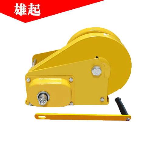 供应双向刹车式手摇绞盘自锁式手摇绞车手动式卷扬机