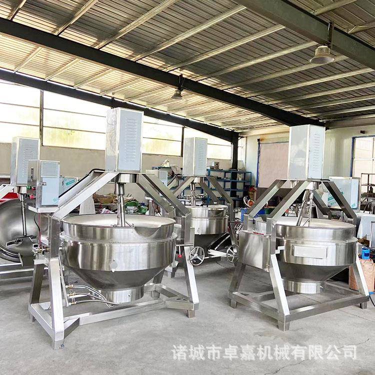 一次炒100公斤膨胀蛋白电炒锅拉丝蛋白行星搅拌炒锅雪花酥搅拌锅