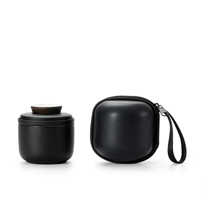 陶瓷快客杯便携式户外旅行茶具一壶一杯粗陶办公室简约单人泡茶杯