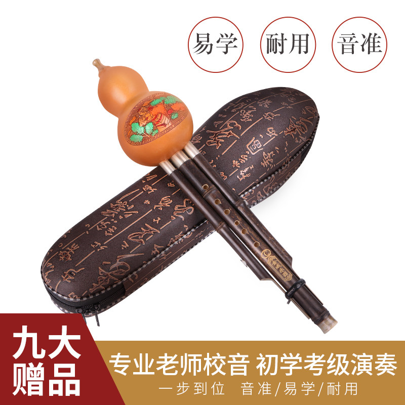 云南葫芦丝乐器专卖 C调降B调A/G/F/D调紫竹初学儿童成人演奏包邮