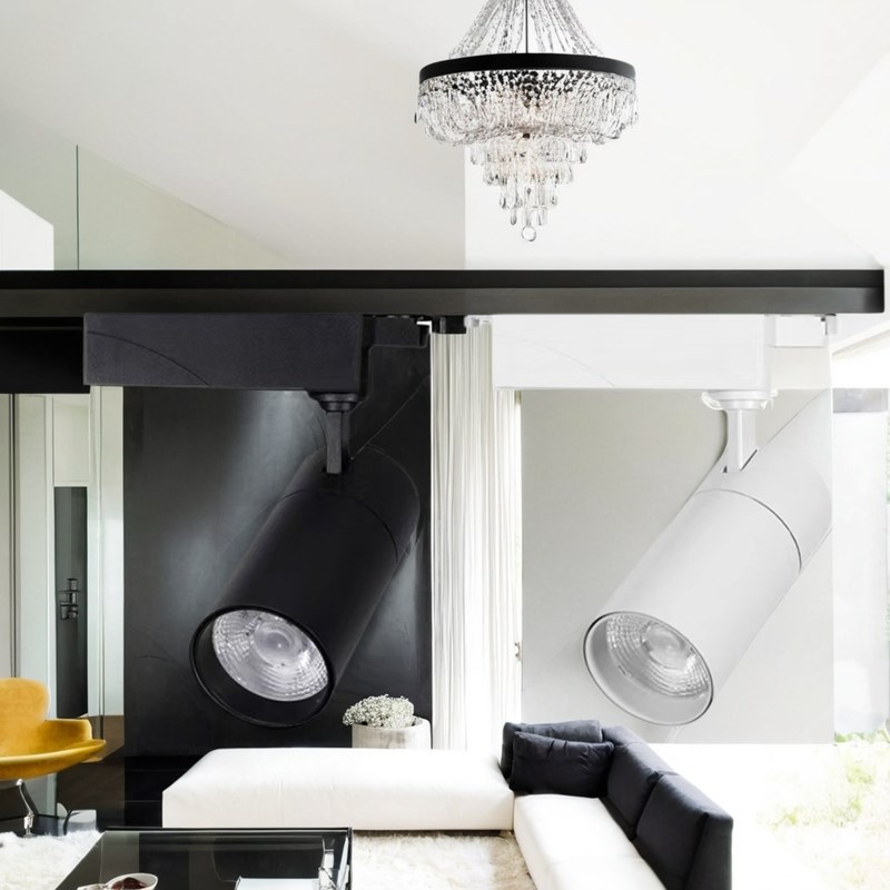 服装店专用LED射灯高显色大功率轨道灯婚纱水果店铺聚光COB导轨灯