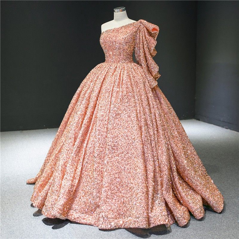 女童晚礼服高端儿童高级感洋气钢琴演奏小主持人模特走秀公主裙子