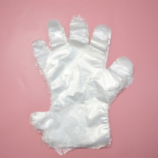 一次性薄膜手套200只PE加长护理手套检查食品吃龙虾手膜手套