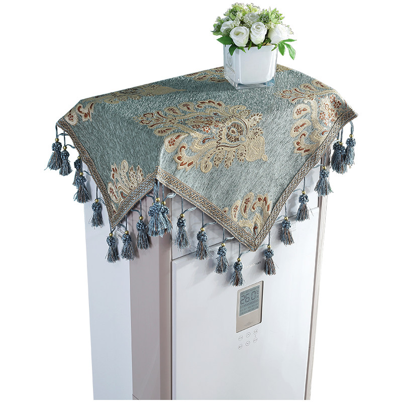 欧式空调盖布立式空调罩防尘罩长方形柜机空调防尘布客厅通用方巾