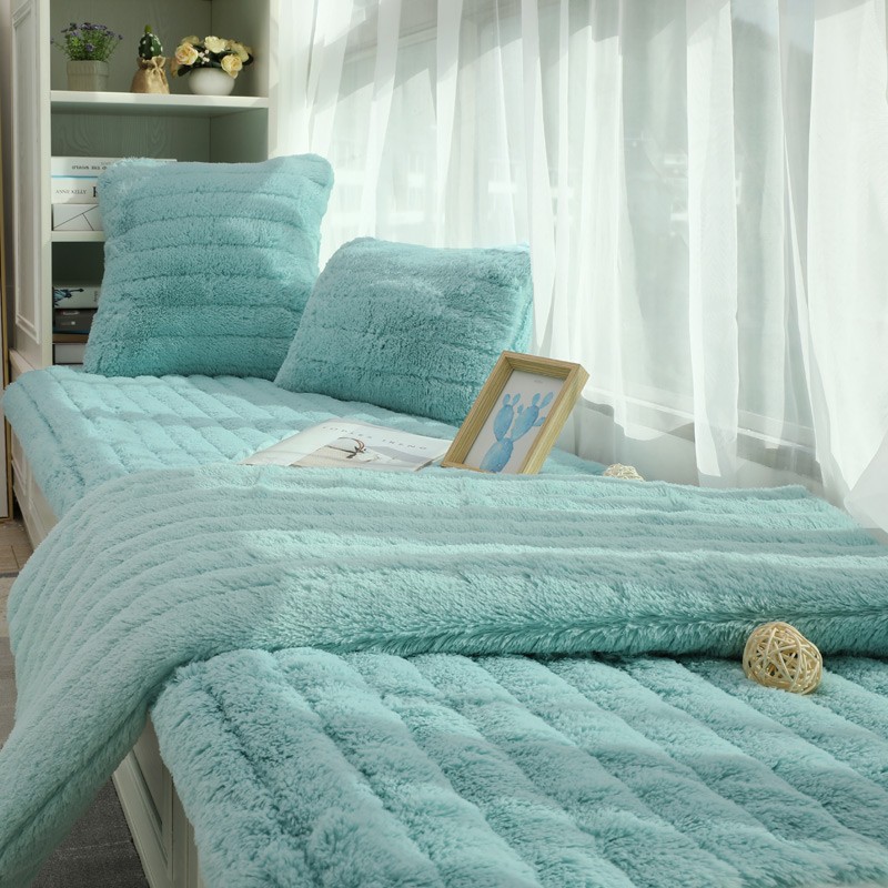 飘窗垫子2021新款高端窗台毯阳台榻榻米垫子毛绒加厚防滑可机洗