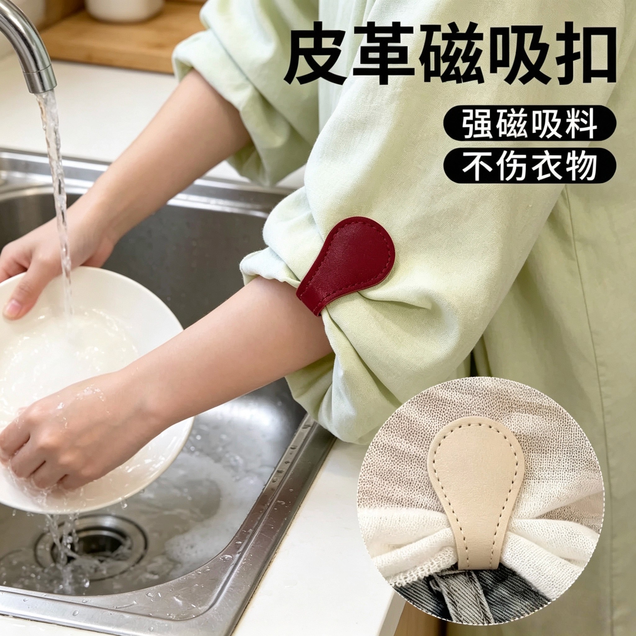 强磁免缝裤脚收口夹防拖地