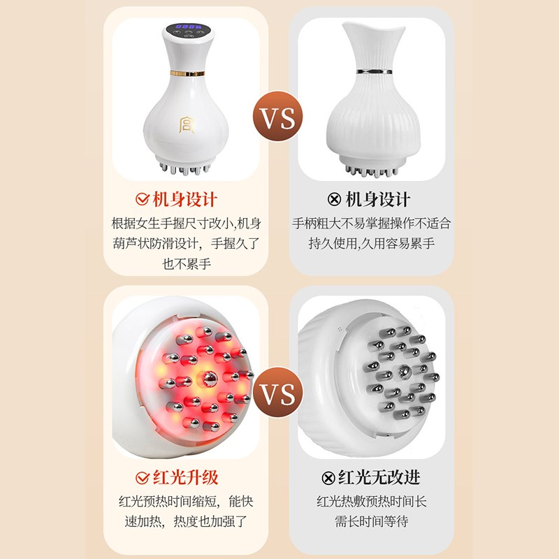 宫氏电动经络刷电动经络刷揉腹仪肚子按摩刷疏通筋络神器肩背刷