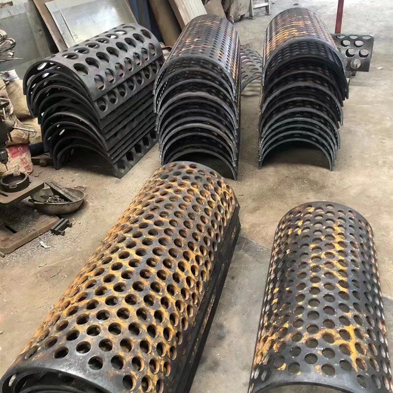 粉碎机筛网粉碎机筛片饲料机罗底筛片锤片不锈钢筛网罗片锣底筛子