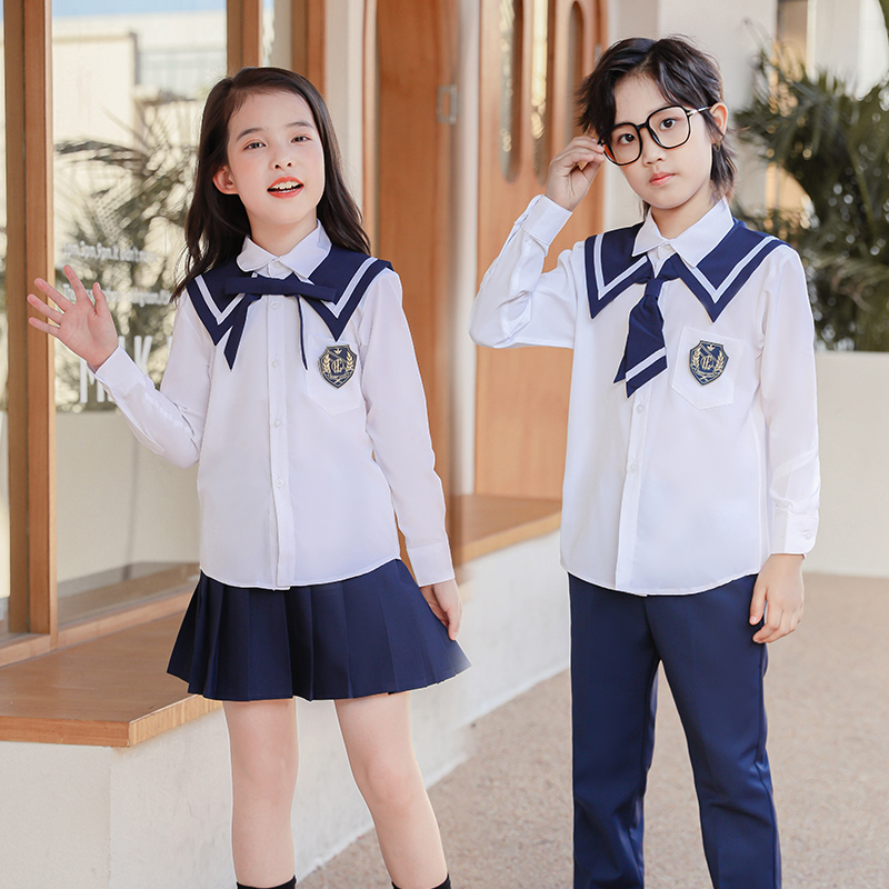 男童女童演出服装儿童礼服幼儿园套装大合唱表演朗诵小学生毕业照