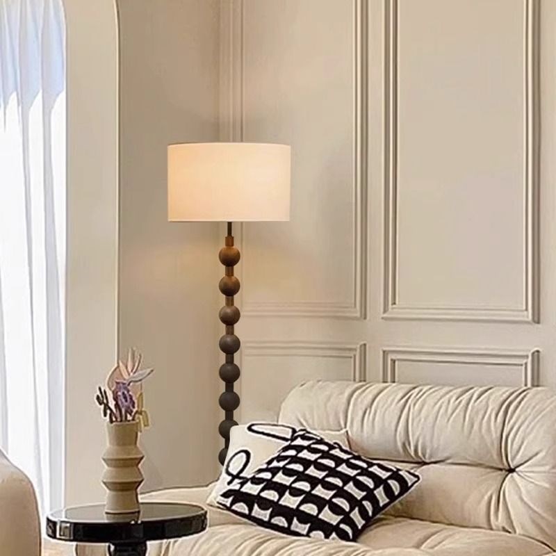 法式中古客厅落地灯复古侘寂风高级感书房主卧室床头氛围立式台灯