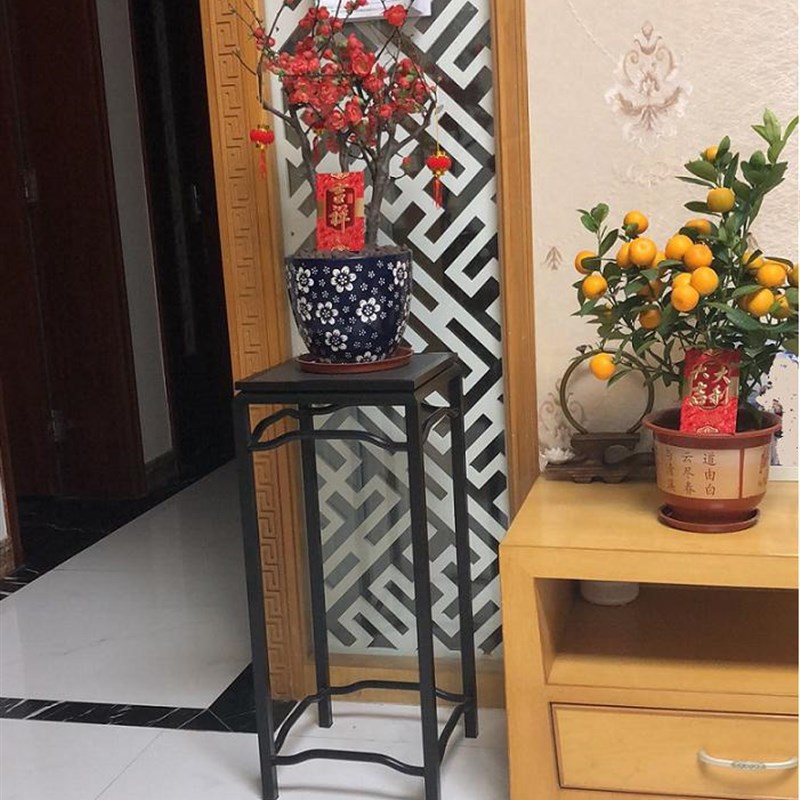 铝合金中式花几明式古典园林景观盆景绿植古董奇石室内阳台花架子
