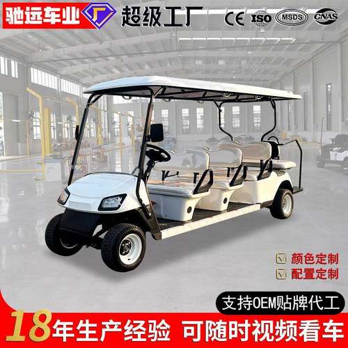 跨境出口电动观光车四轮旅游景区民宿公园别墅度假区高尔夫球车