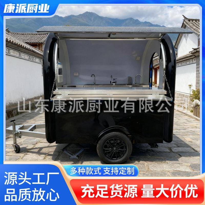 小吃车多功能餐车移动咖啡车房车景区网红营地冰淇淋奶茶车出口