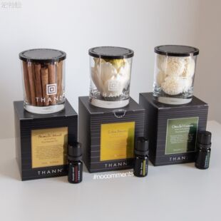 宏特维THANN/庭润无火香薰精油香扩10ml套装 肉桂甜橙/茉莉玫瑰/柠蒙草摆件饰品
