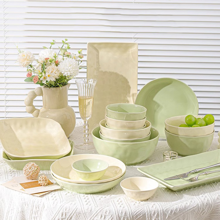 碗碟套装家用高级感陶瓷饭碗汤面碗筷轻奢组合特别好看的碗盘餐具