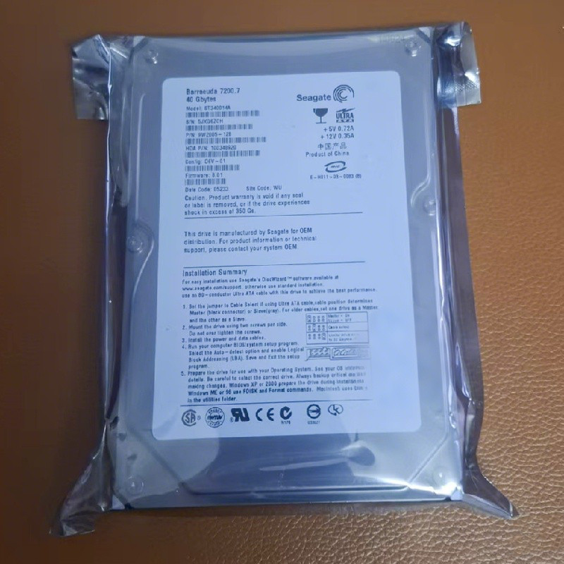全新3.5寸希捷40G台式机硬盘IDE并口老式PATA接口机床工控7200转