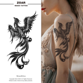 凤凰 草本纹身贴女款 不死鸟暗黑持久逼真不掉色防水不反光