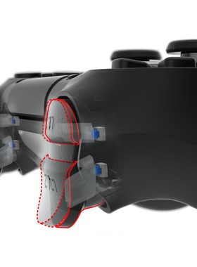 eXtremeRate易极改 PS4手柄肩部硅胶轻触开关Clicky套件肩键扳机快速触发FPS游戏专用DS4适用JDM040/050/055