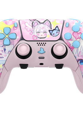 eXtremeRate易极改 咪呜主题款二次元看板娘原创设计替换面壳按键适用于DSE/DS5 /XSX手柄