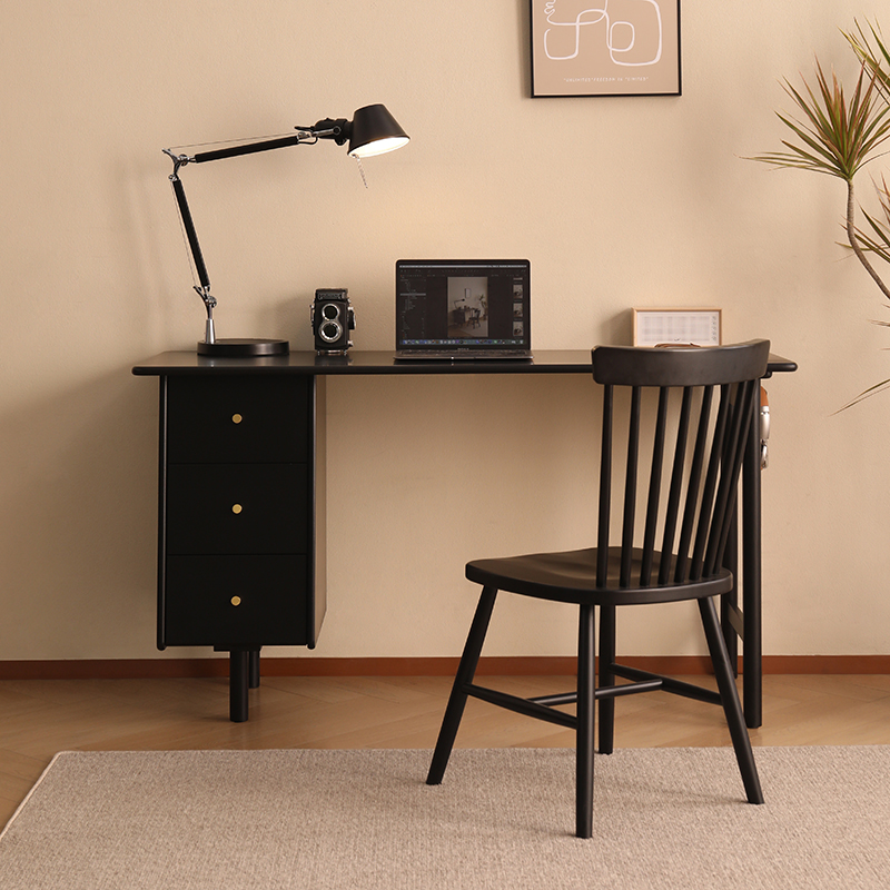 艾迪嘉 青松书桌 实木学习桌现代简约家用办公桌书房储物电脑桌