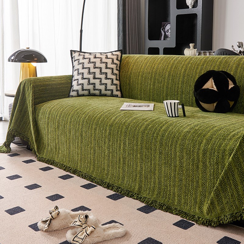 2024新款沙发盖布巾四季通用高级感沙发套罩一整张全盖毯沙发布垫