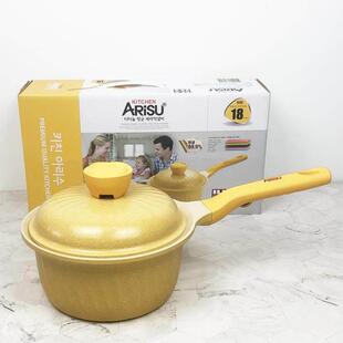 韩国进口不粘锅宝宝辅食迷你煮粥煮奶单人泡面锅燃气电磁炉通用