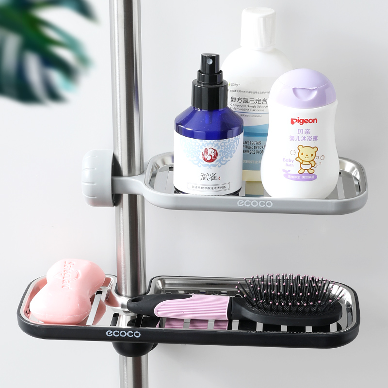 洗澡间置物架淋浴房收纳架壁挂式免打孔卫生间浴室厕所洗手间神器