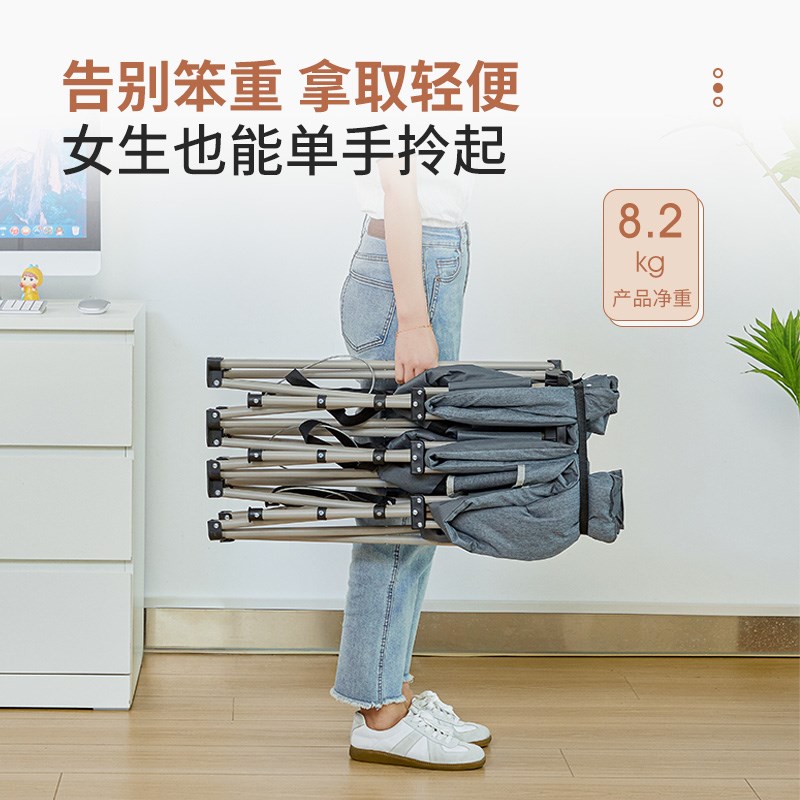 瑞仕达折叠床办公室午休午睡神器家用陪护小床便携行军单人简易床